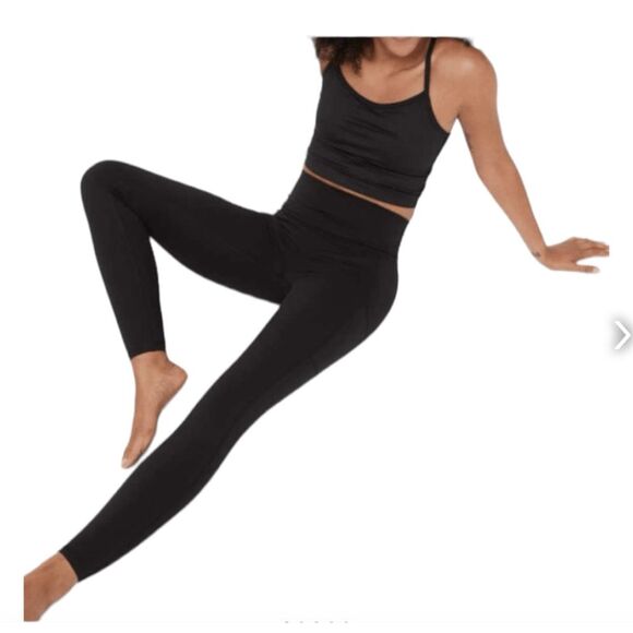 OFFLINE By Aerie Leggings Black The Hugger High Waisted Pockets  L - Picture 1 of 10